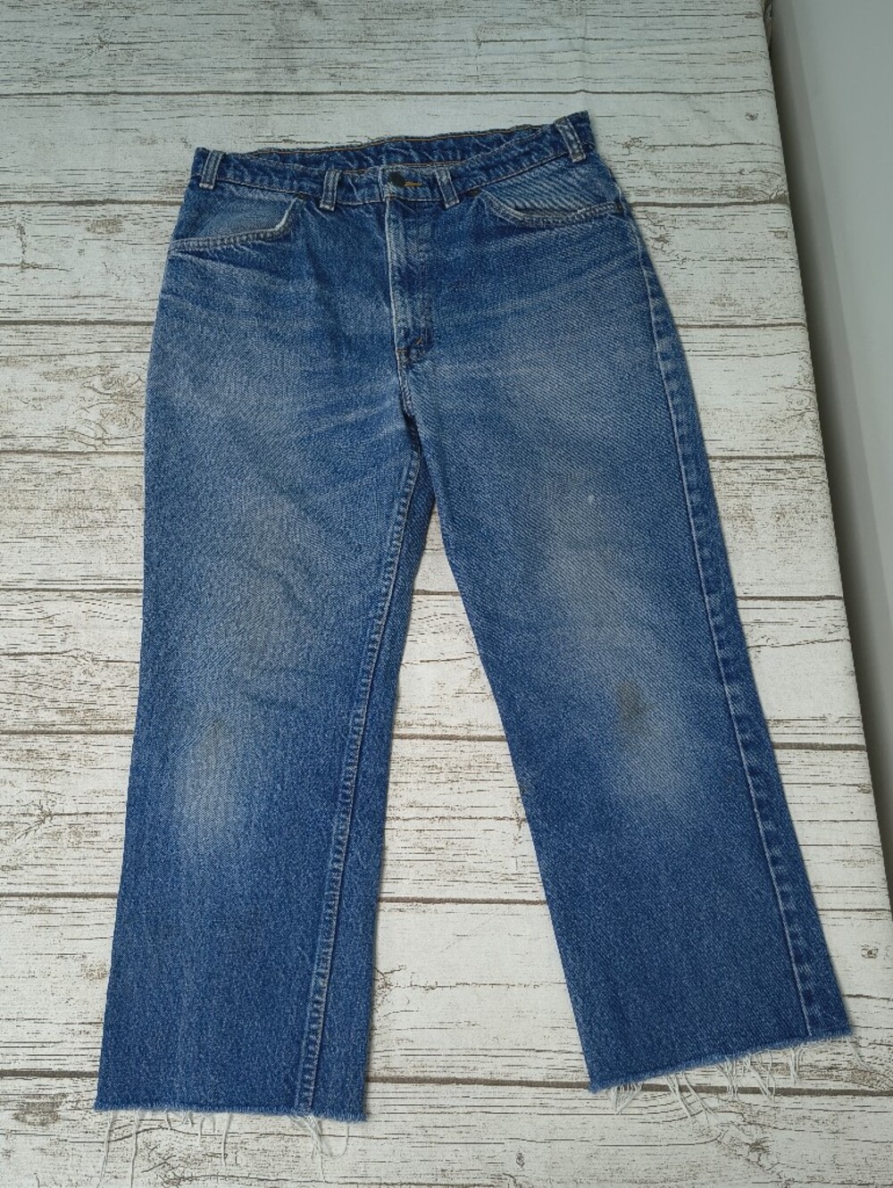 Vintage Levis Orange Tab Size 34 Jeans Altered Hem